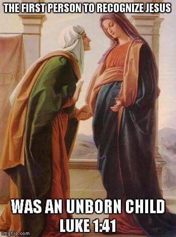 baby jesus in the womb
